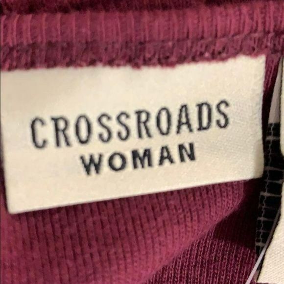 Crossroads Woman 3X Plum Colored cap sleeve Shirt - Picture 8 of 10